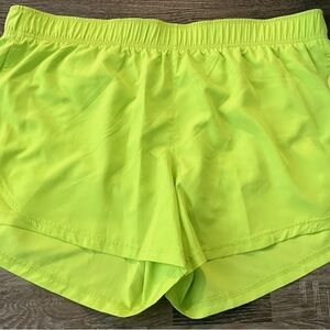 Athletic Works Green Athletic Shorts Lightweight Elastic Waist